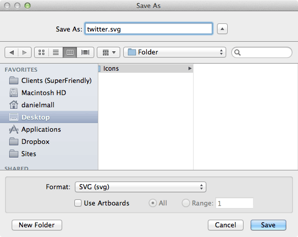 “Save As…” in Illustrator